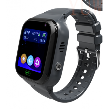 RELOJ  INTELIGENTE  LBS 4G admite sim telefónica color negro
