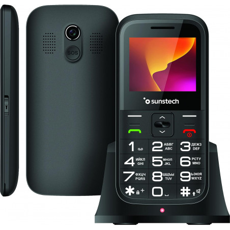 Teléfono Móvil Sunstech CEL4/ Negro