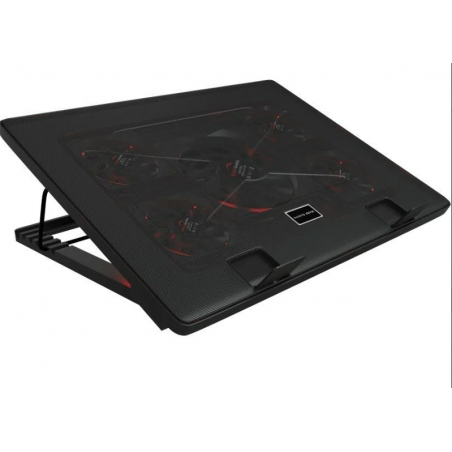 Soporte Refrigerante Mars Gaming MNBC2 para Portátiles hasta 17.3"/ Iluminación LED