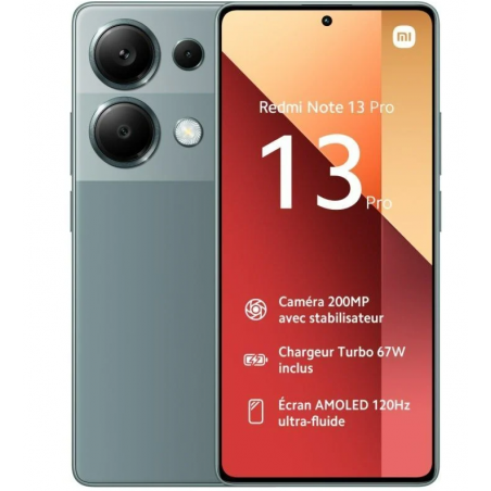 Smartphone Xiaomi Redmi Note 13 Pro NFC 8GB/ 256GB/ 6.67"/ Verde
