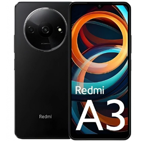 Smartphone Xiaomi Redmi A3 4GB/ 128GB/ 6.71"/ Negro Medianoche