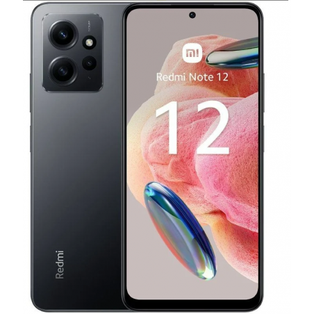 Smartphone Xiaomi Redmi Note 12 4GB/ 64GB/ 6.67"/ Gris Onyx (Nuevo con garantía Europea)