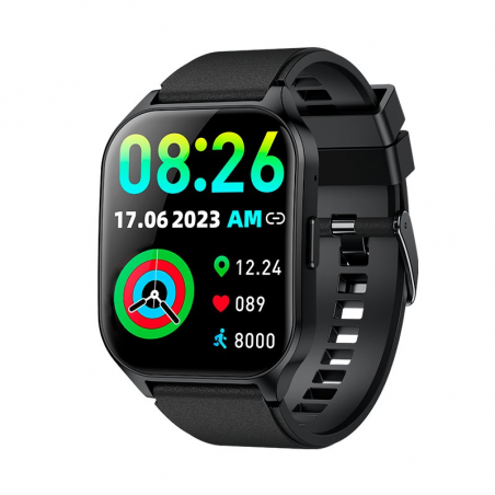 Cool Smartwatch Amoled Curved Silicona negro