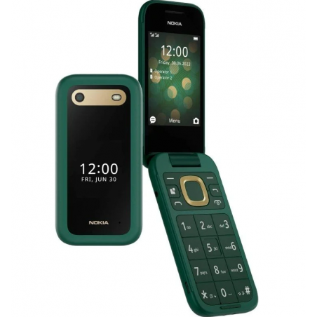 Teléfono Móvil Nokia 2660 Flip/ Verde
