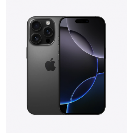 Apple iPhone 16 Pro 256 GB Black Titanium - 6, 3", Neural Engine A18 Pro, Cámara 48+48+12 MP