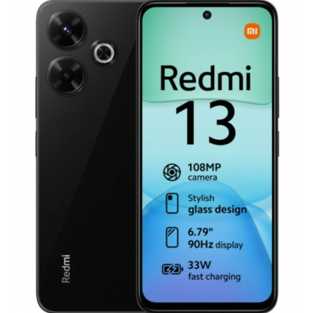 Smartphone Xiaomi Redmi 13 6GB/ 128GB/ 6.79"/ Negro Medianoche