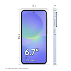 Smartphone Samsung Galaxy A36 8GB/ 256GB/ 6.7"/ 5G/ Lavanda