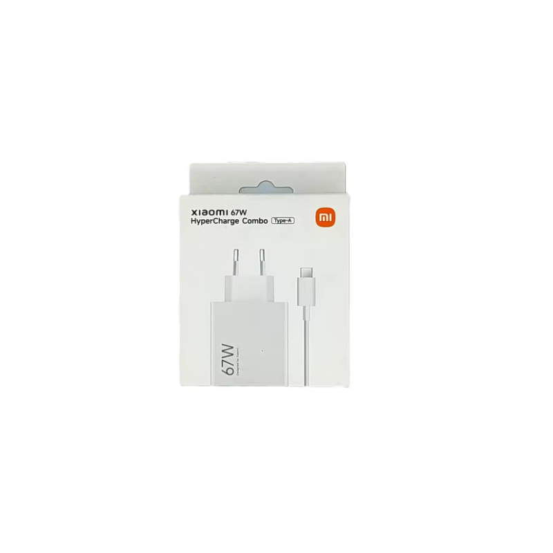 Cargador de Pared Xiaomi 67W HyperCharge Combo (Type-A)/ 1xUSB + Cable USB Tipo-C/ 67W Cargador de Pared Xiaomi 67W HyperCharge Combo (Type-A)/ 1xUSB + Cable USB Tipo-C/ 67W