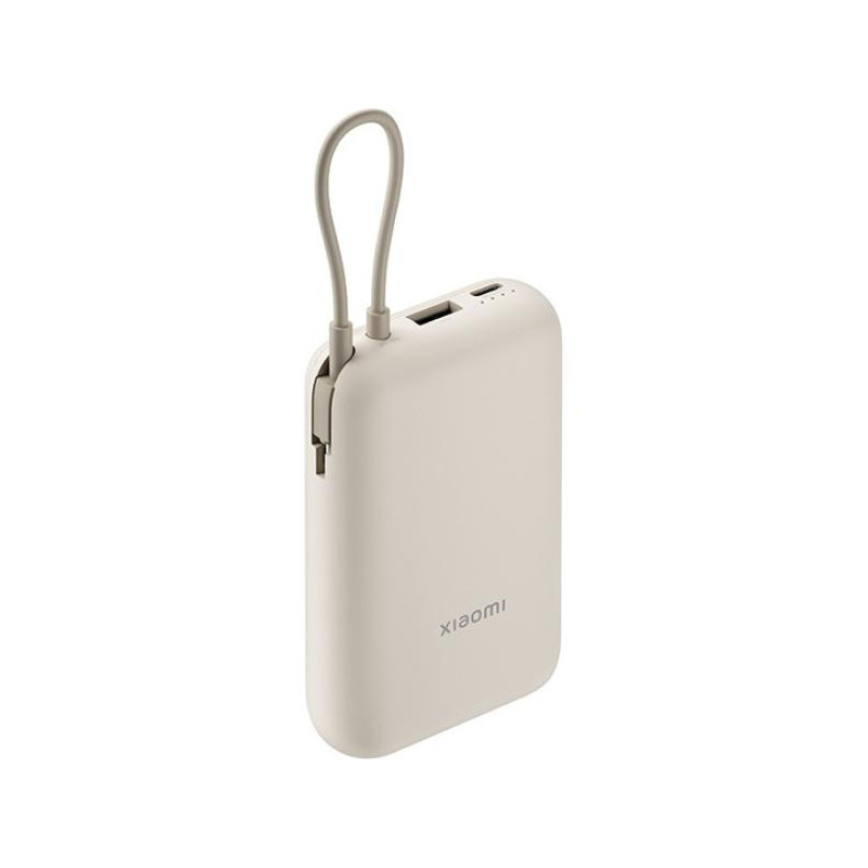 Powerbank 10000mAh Xiaomi Power Bank Integrated Cable/ 22.5W/ Beige Powerbank 10000mAh Xiaomi Power Bank Integrated Cable/ 22.5W/ Beige