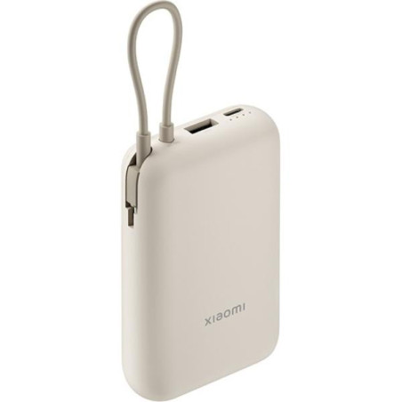 Powerbank 10000mAh Xiaomi Power Bank Integrated Cable/ 22.5W/ Beige