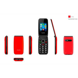 Qubo Teléfono móvil X-240BL Rojo