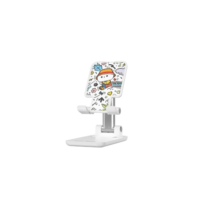WIWU Soporte Movil y Tablet Sobremesa Ajustable color blanco