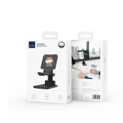 WIWU Soporte Movil y Tablet Sobremesa Ajustable NegroZM012