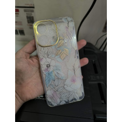 Funda Redmi 12 transparente con flores