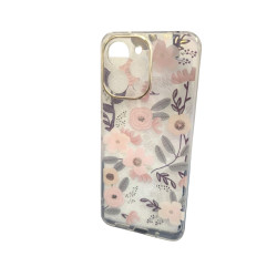 Funda para Redmi 12 con flores preciosas tonos rosas