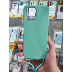Funda Redmi 12 color verde con cuerda