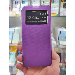 Funda Flip apertura tipo libro para REDMI 12 lila