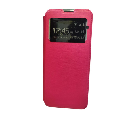 Funda Flip apertura tipo libro para REDMI 12 rosa