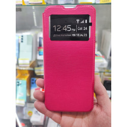 Funda Flip apertura tipo libro para REDMI 12 rosa