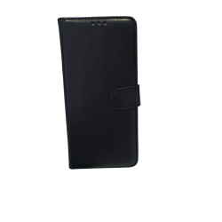 Funda libro para Redmi 12 con cierre clip color negro