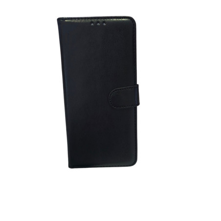 Funda libro para Redmi 12 con cierre clip color negro