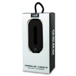 Lámpara Led + Base Carga Inalámbrica Qi Cool Negro