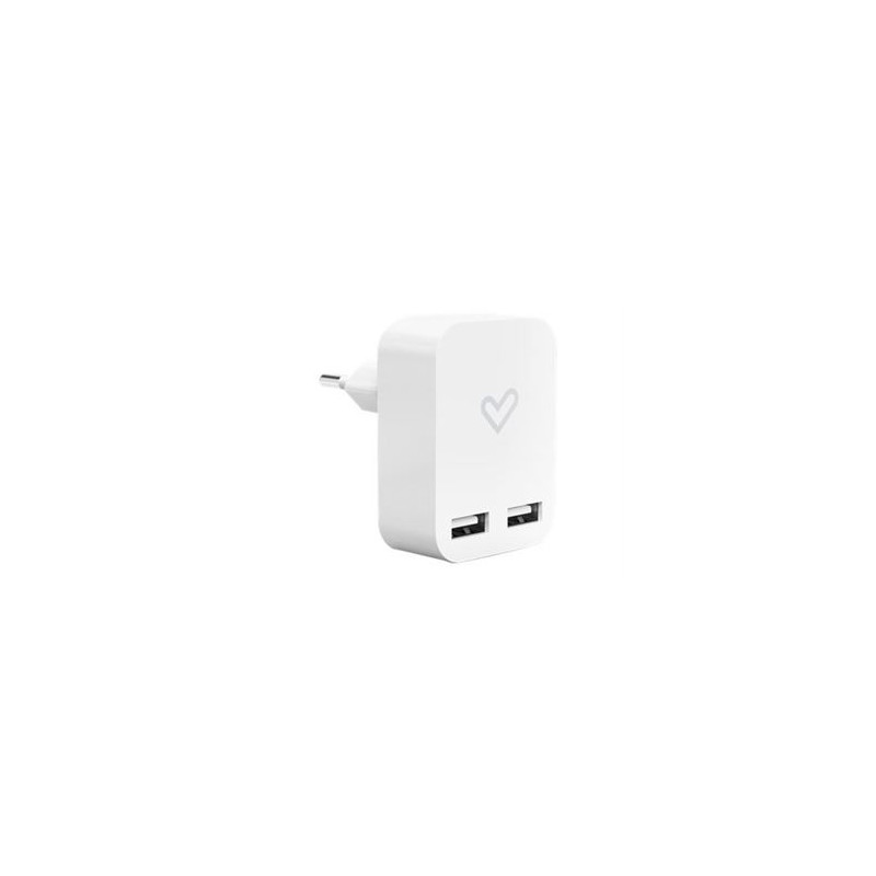Cargador Energy Sistem Dual USB 2.4 A Blanco Cargador Energy Sistem Dual USB 2.4 A Blanco