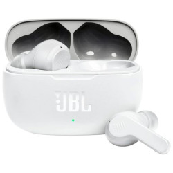 Auriculares Bluetooth JBL Wave 200TWS con estuche de carga/ Autonomía 5h/ Blancos