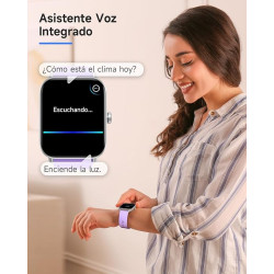 TOOBUR Reloj Inteligente Mujer con Alexa color lila