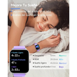 TOOBUR Reloj Inteligente Mujer con Alexa color lila