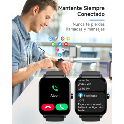TOOBUR Reloj Inteligente Mujer con Alexa color negro