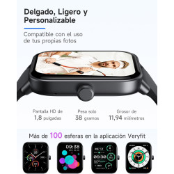 TOOBUR Reloj Inteligente Mujer con Alexa color negro