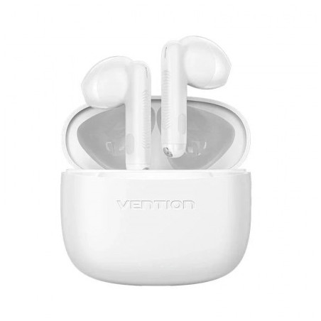 Auriculares Bluetooth Vention ELF 03 NBHW0 con estuche de carga/ Autonomía 6h/ Blancos