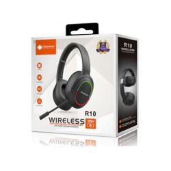 Auriculares inalámbricos DEEPBASS R10 con micrófono - Negro