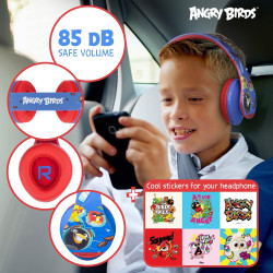 Auriculares para niños PowerLocus Angry Birds Edition