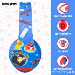 Auriculares para niños PowerLocus Angry Birds Edition
