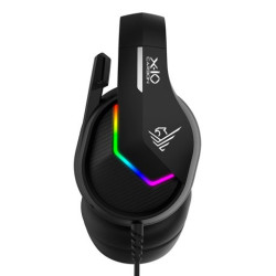 Auriculares Gaming Con Microfono Phoenix - Ps5 - Ps4 - Pc - Controles En Cable - Mute - Negro