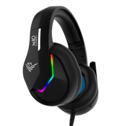 Auriculares Gaming Con Microfono Phoenix - Ps5 - Ps4 - Pc - Controles En Cable - Mute - Negro