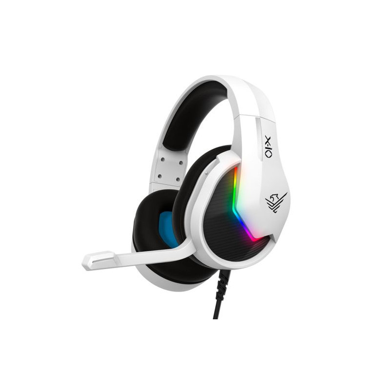 Auriculares Gaming Con Microfono Phoenix - Ps5 - Ps4 - Pc - Controles En Cable - Mute - Blanco Auriculares Gaming Con Microfono Phoenix - Ps5 - Ps4 - Pc - Controles En Cable - Mute - Blanco