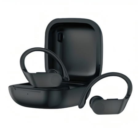 Auriculares Deportivos Bluetooth Daewoo TWS SPORT DW2012 con estuche de carga/ Autonomía 3h/ Negros