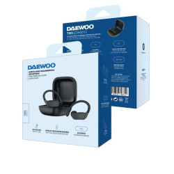 Auriculares Deportivos Bluetooth Daewoo TWS SPORT DW2012 con estuche de carga/ Autonomía 3h/ Negros