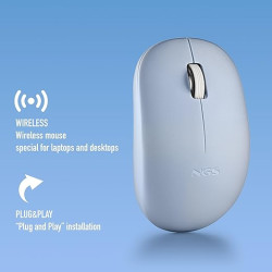 Ratón Inalámbrico NGS Fog Pro/ Hasta 1000 DPI