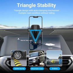Soporte de Smartphone para Coche Vention KCOB0/ Negro
