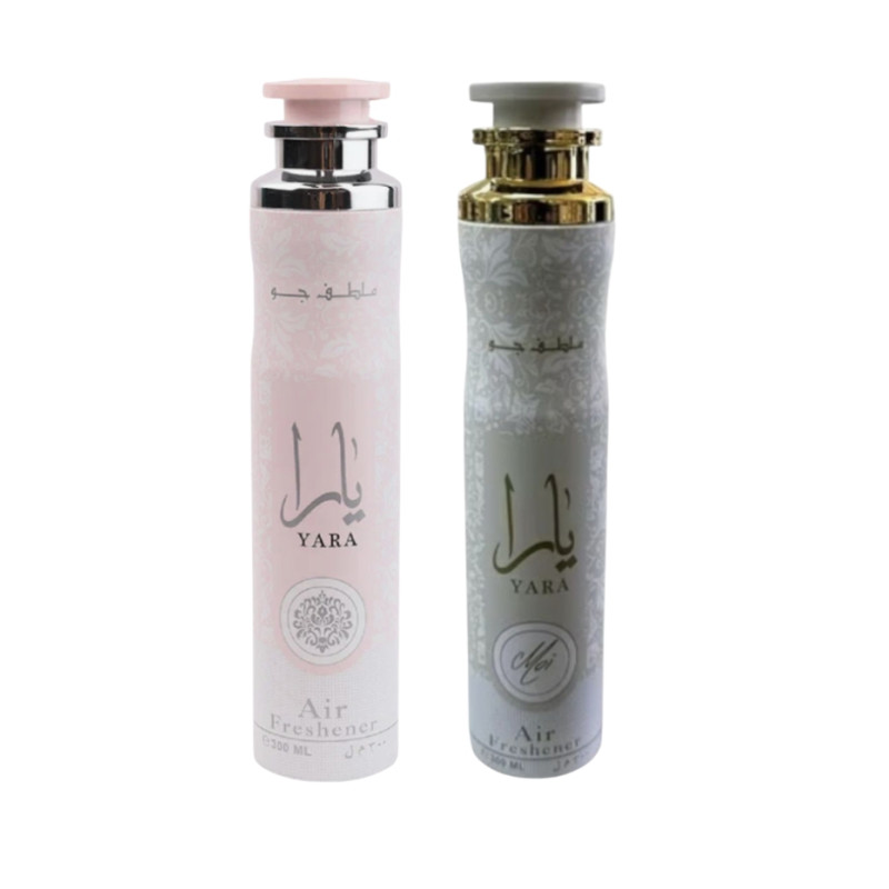 PACK AMBIENTADOR LATAFFA YARA 300 ML + Yara Moi Lattafa Air Freshener 300ml Arabian Fragrance PACK AMBIENTADOR LATAFFA YARA 300 ML + Yara Moi Lattafa Air Freshener 300ml Arabian Fragrance