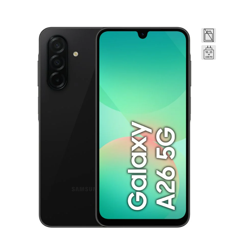 Smartphone Samsung Galaxy A26 6GB/ 128GB/ 6.7"/ 5G/ Negro