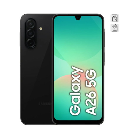 Smartphone Samsung Galaxy A26 6GB/ 128GB/ 6.7"/ 5G/ Negro