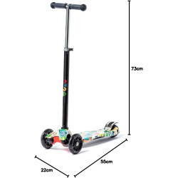 Patinete 3 ruedas para niños y niñas de 2 a 7 años ATTA FLASH