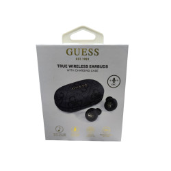 Auricular inalámbrico Guess 4G / TWS / Cancelación de ruido / Bt 5.3 / 300 mAh / Negro / GUTWSP4EGK