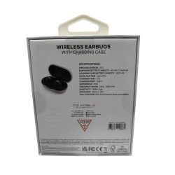 Auricular inalámbrico Guess 4G / TWS / Cancelación de ruido / Bt 5.3 / 300 mAh / Rosa / GUTWSP4EGP