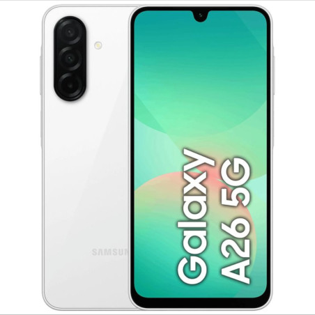 Smartphone Samsung Galaxy A26 6GB/ 128GB/ 6.7"/ 5G/ Blanco (3 años Garantía) Condición nuevo